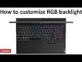 Switch On Customize RGB Keyboard Lenovo Legion 5i Part 1
