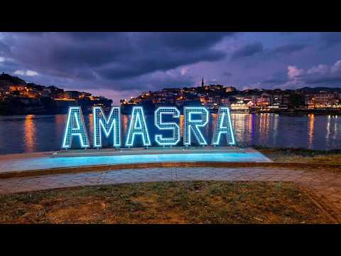 Amasra'ya ışıklı tabela