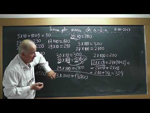 2/2 1572 Clasa 2 Problema cu bile Inmultirea cu 10 si 100 Inmultirea a 2 numere formate din 2 cifre