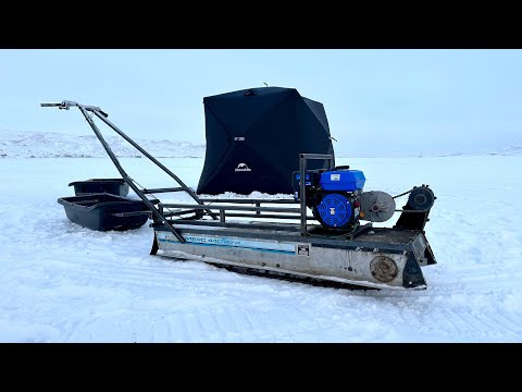 Coolest Ice fishing Machine! Hard Hitting Walleyes