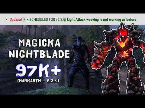Magicka NightBlade 97k+ DPS | ESO Markarth