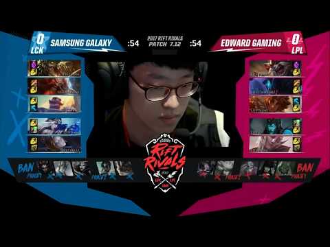 LCK vs LPL Highlights Game 1 SSG vs EDG  | Rift Rivals LCK vs LPL 2017 Finals