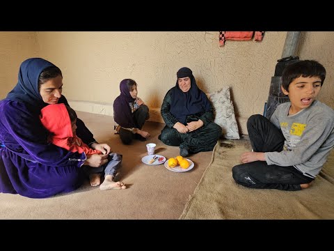 Grandmother's visit to the children with tears and requests and rejection of her request