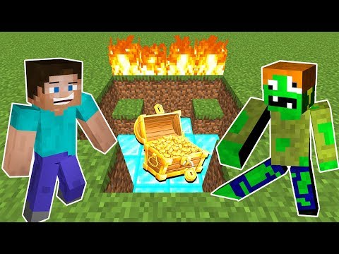 ZOMBİK VE STEVE GİZLİ DEFİNE BULDU 😱 - Minecraft