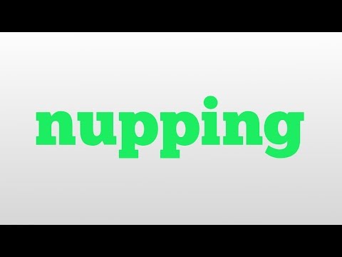 nupping meaning and pronunciation