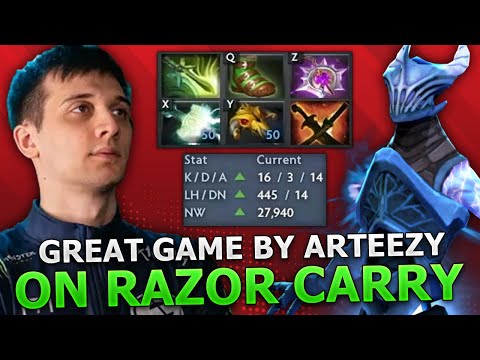 GREAT GAME by ARTEEZY on RAZOR CARRY in HIGH MMR!