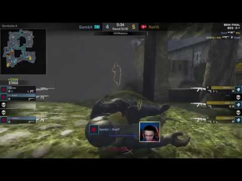 North vs. Gambit - Semi-final - DreamHack Masters Malmö 2017 | Cajunb and Konfig 300 IQ Molotovs.