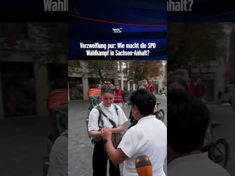 Verzweiflung pur: Wie macht die SPD Wahlkampf in Sachsen-Anhalt? | heute-show #shorts