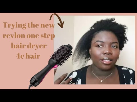 Review Revlon one step hair dryer on 4c hair