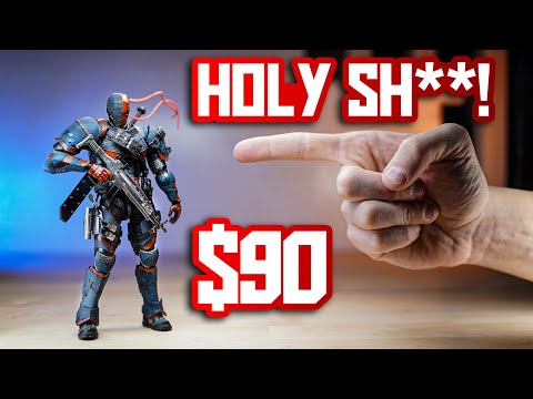 This New Action Figure Brand is Changing EVERYTHING. LPZZ Deathstroke - Shooting & Reviewing