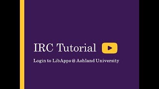 LibAnswers YouTube Video