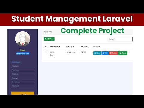 Build POWERFUL Student Management System with Laravel 10!