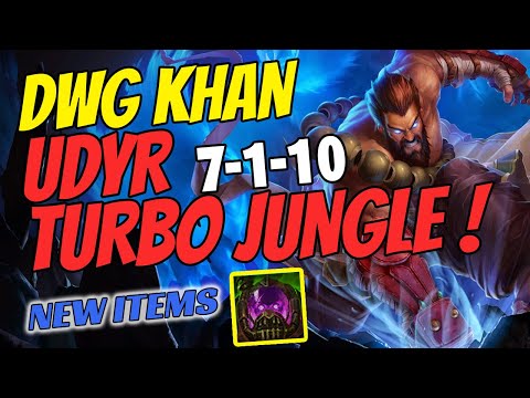 DWG Khan Plays UDYR Jungle vs Viego - Challenger Gameplay New Items Season 11 Turbo Chemtank