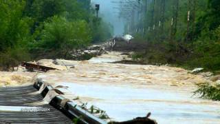 preview picture of video 'Poplavljena Barska pruga kod Lajkovca'
