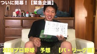 【プロ野球開幕】中国人を目指す男が本気で2020プロ野球を徹底予想！（パ・リーグ編）