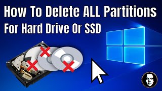 How To Delete All Partitions On A Hard Drive Or SSD Using Windows 10
