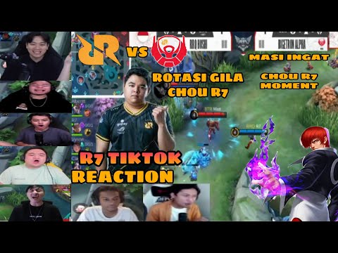 MASI INGAT INI | R7 CHOU TIKTOK ROTASI GILA | REACTION STREAMER !!! RRQ VS BTR MPL ID Season 8