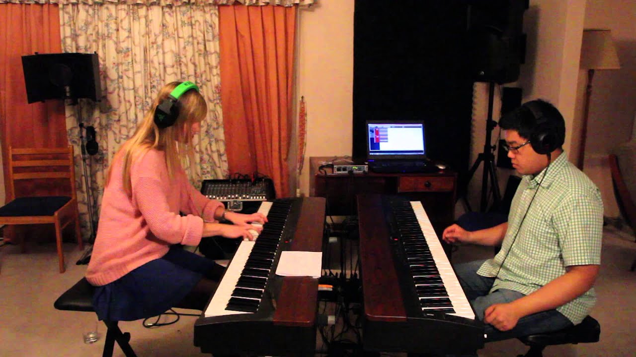 Lara and Jonathan play 'Under The Sea'! from The Little Mermaid (piano duet) - YouTube