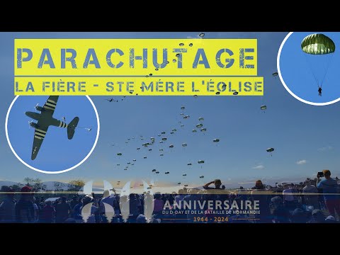 D-Day 80 - Parachutage au dessus de la Fière - Sainte-Mère-Église / 9 juin 2024.