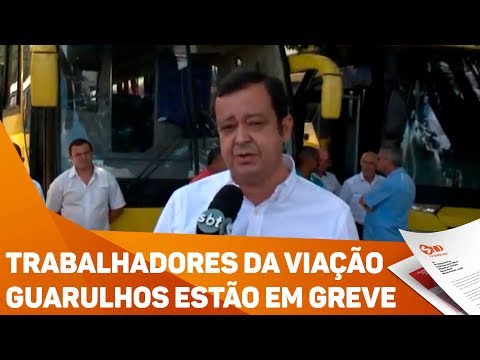 Trabalhadores da Viação Guarulhos estão em greve - TV SOROCABA/SBT