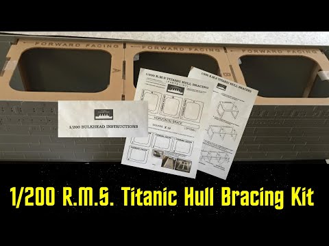 Clear Bulkhead kit to reinforce walls of the 1/200 Scale Trumpeter R.M.S. Titanic