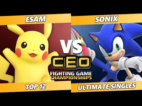 CEO 2021 Top 12 - Sonix (Sonic) Vs. ESAM (Pikachu) SSBU Ultimate Tournament