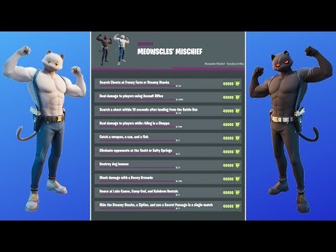 All Meowscles' Mischief Week 5 and Week 6 Challenges and Rewards in Fortnite!