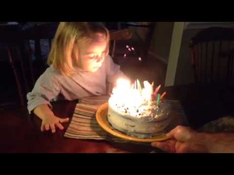 Corrie b-day cake at grandma's