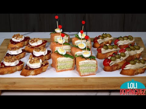 Parece que no es Navidad si en nuestro menú no hay una bandeja de canapés, os traigo 3 ideas fáciles