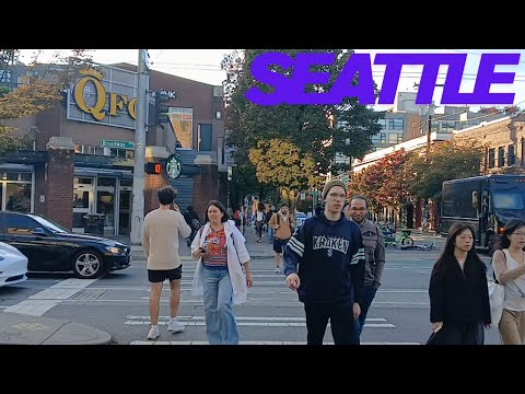 SEATTLE WALKING TOUR | Downtown Seattle at Dusk:🎬 [4K 60FPS]