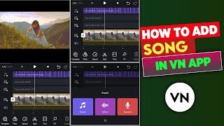 How To Add Music In VN Video Editor  VN App Se Vid