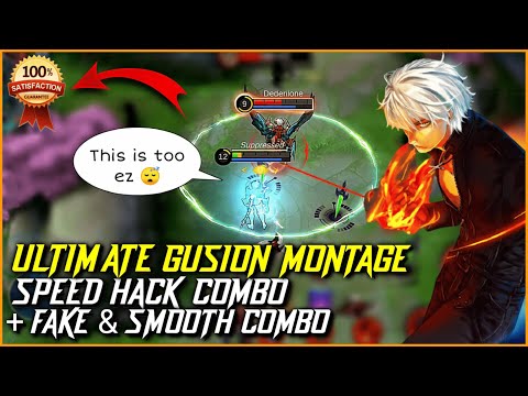 GUSION PERFECT COMBO MONTAGE | SPEED HACK, FAKE & SMOOTH COMBO | ULTIMATE GUSION MONTAGE | #14 |MLBB