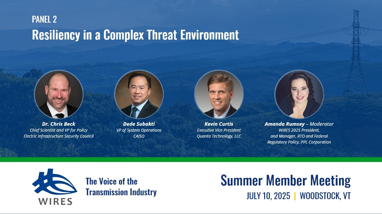 Watch Panel 2 on YouTube –  Resiliency in a Complex Threat Environment 