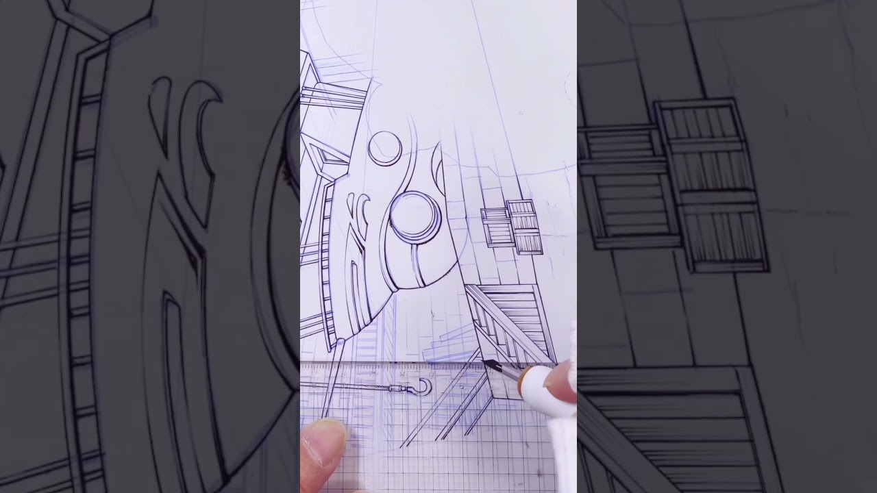 プロアシが描くアナログ背景【japanese manga  background art】p.118#鑑定スキルで成り上がる