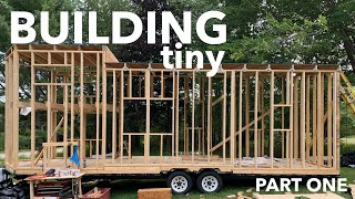 TINY HOUSE BUILD - Frame and Floor | BUILDING tiny (Part One)
