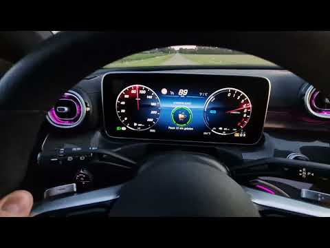 Mercedes-Benz C300e Hybrid 0-130 acceleration W206