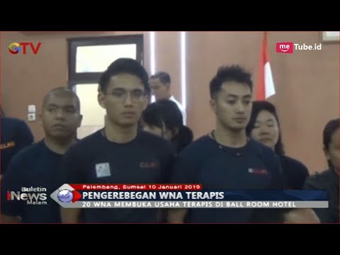 Buka Terapi Pijat Ilegal di Palembang, 20 WNA Diamakan Polisi - BIM 10/01