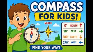 How to read a magnetic compass for kids ages 5-7