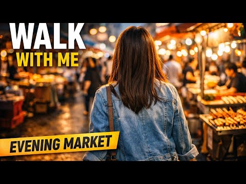 Crowded Streets, Calm Mind | Evening Market Walk With Me