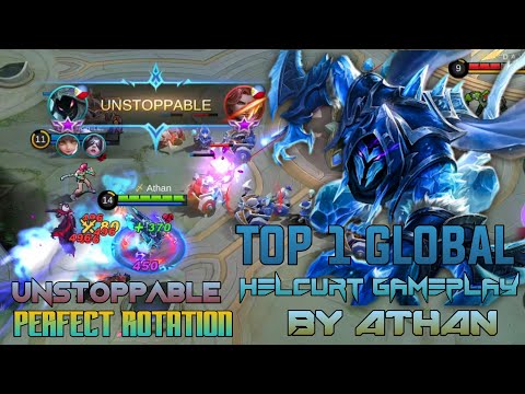 TOP 1 GLOBAL HELCURT UNSTOPPABLE PERFECT ROTATION | HELCURT GAMEPLAY BY ATHAN | MLBB