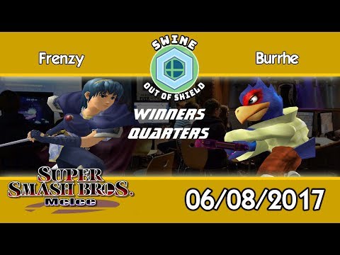 Swine Out of Shield 3 - 8BP Frenzy (Marth) vs Burrhe (Falco) - SSBM Winners Quarters