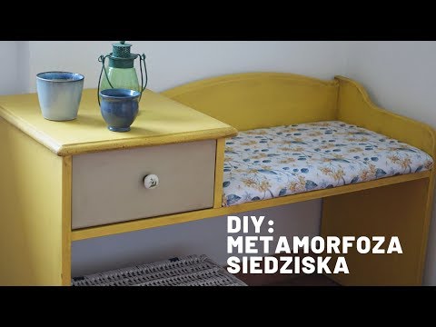 Farby kredowe: Metamorfoza siedziska z ciemnym woskiem