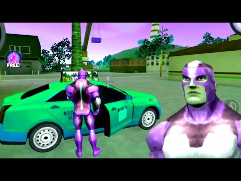 Rope Hero Vice Town In Cars Jump ( tipson dada)