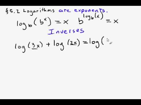 M095 Section 4.2 Logarithms