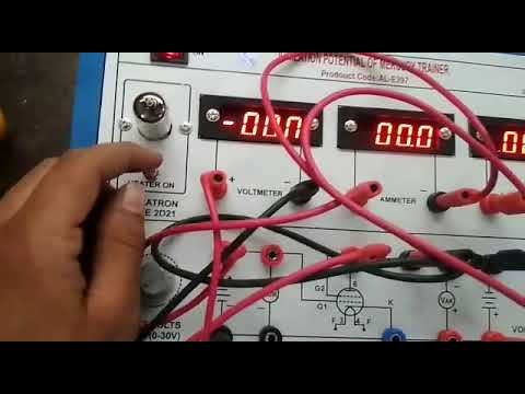 AL-E397 IONIZATION POTENTIAL OF MERCURY USING THYRATRON VALVE