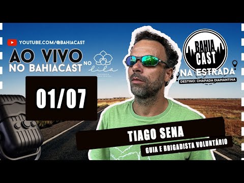 Tiago Sena no BahiaCast na Estrada