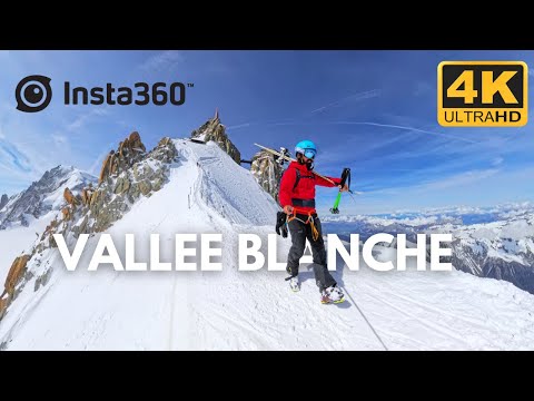 Skiing the VALLEE BLANCHE 4k #insta360x4