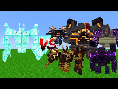 Diamond Ignis VS L_Ender's Cataclysm Bosses - Minecraft Mob Battle