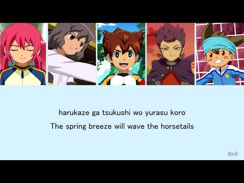 Inazuma Eleven Go: Chrono Stone Te o Tsunagou Yuka Terasaki, Takashi Ohara, Sayaka Kitahara