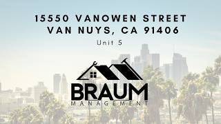 15550 VANOWEN STREET, Unit 5, VAN NUYS, CA 91406